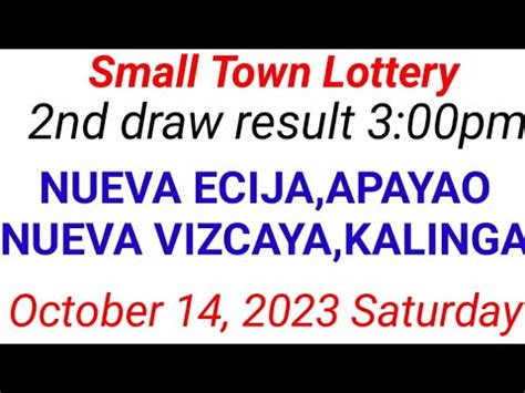 STL Apayao Results October 1 to 31, 2023.
